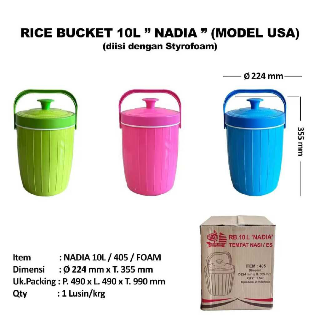 Termos nasi termos es rice bucket 10 Liter termos Es / Rice Bucket / Ice Bucket 10 liter
