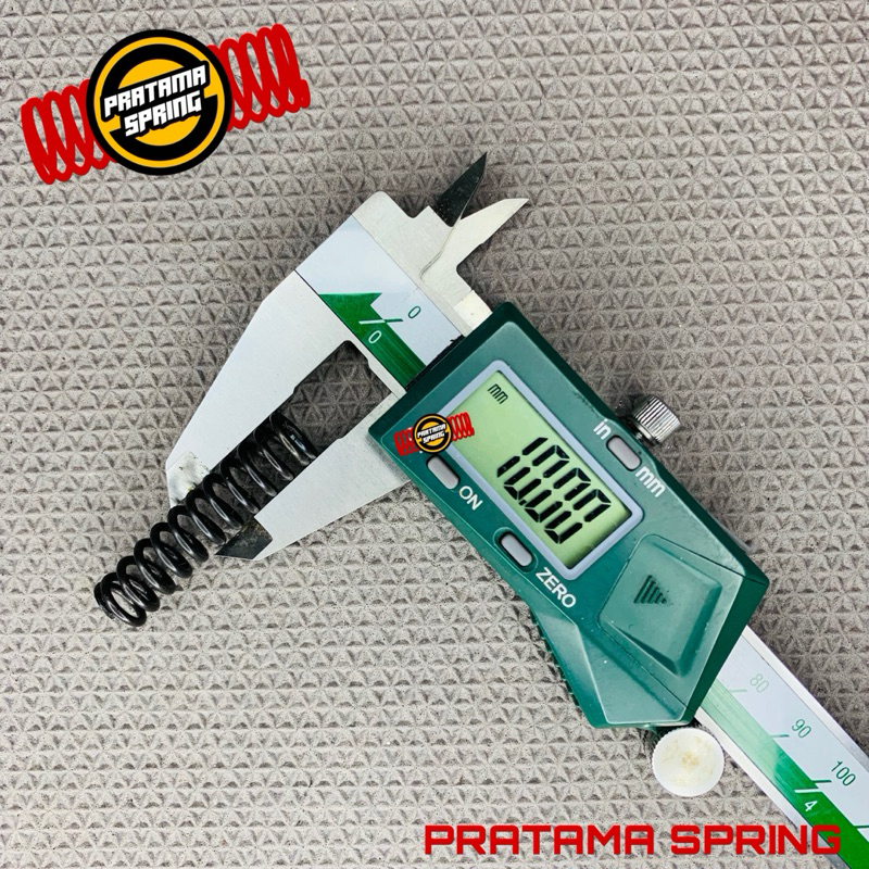 Per Pegas Tekan OD 10 mm Kawat 1,5 mm Baja Panjang 40 mm