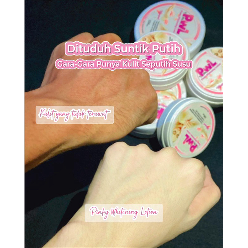 PWL (pinky whitening Lotion) dan PBS (Pinky Body Scrub)