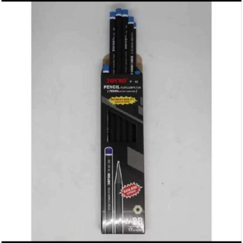 

[HAVEN] Pensil Hitam Joyko 2B P-92 isi 12 pcs