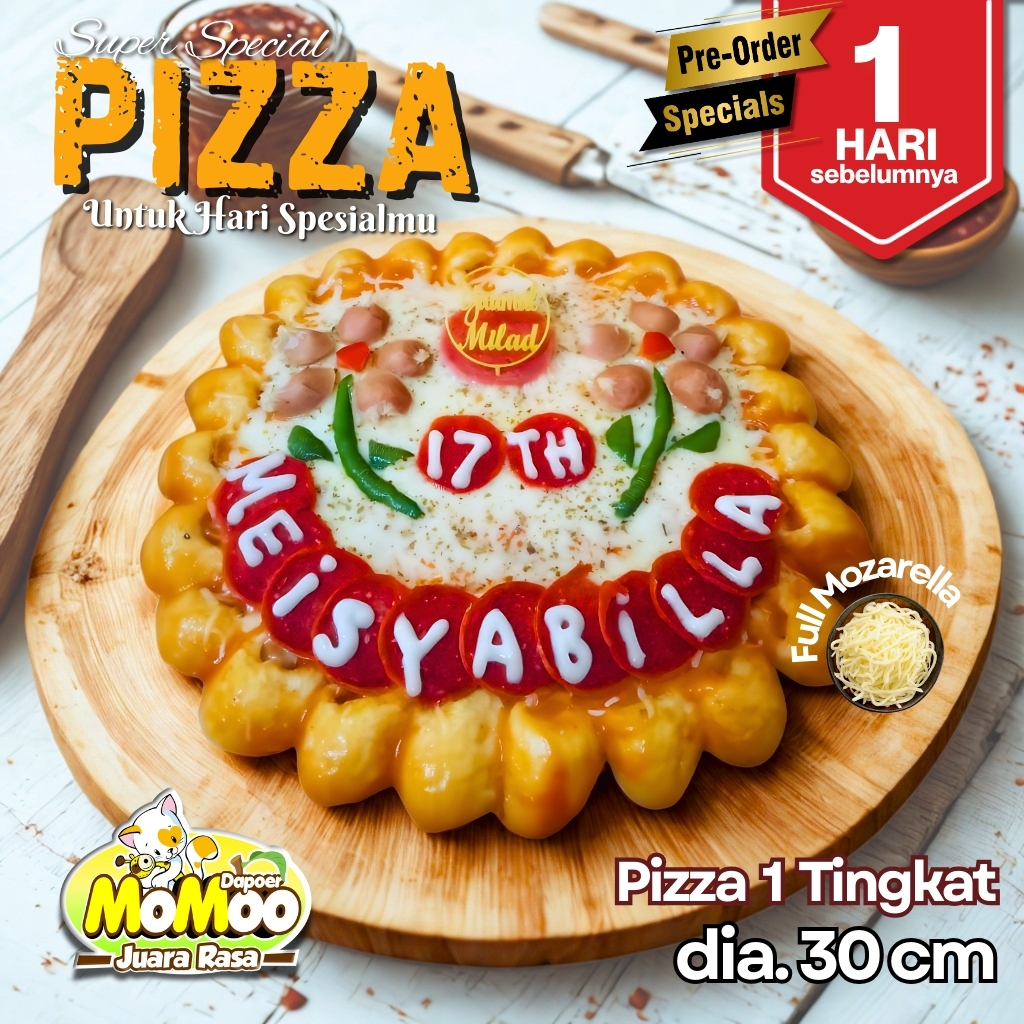 

PIZZA SPESIAL PREMIUM 1 TINGKAT– PRE ORDER