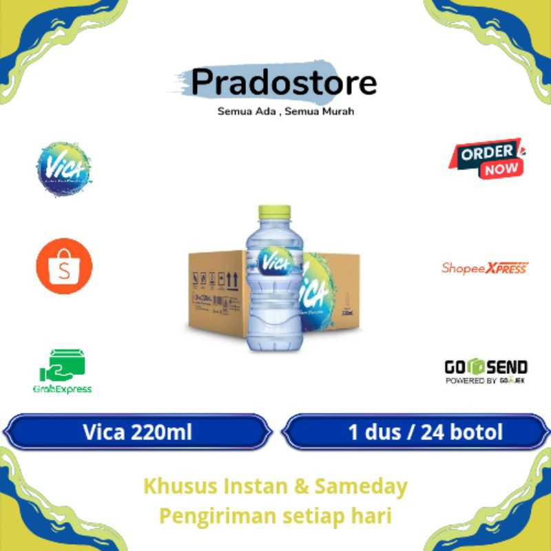 

Vica Air Mineral Kemasan 220ml / 1 dus [24 botol]