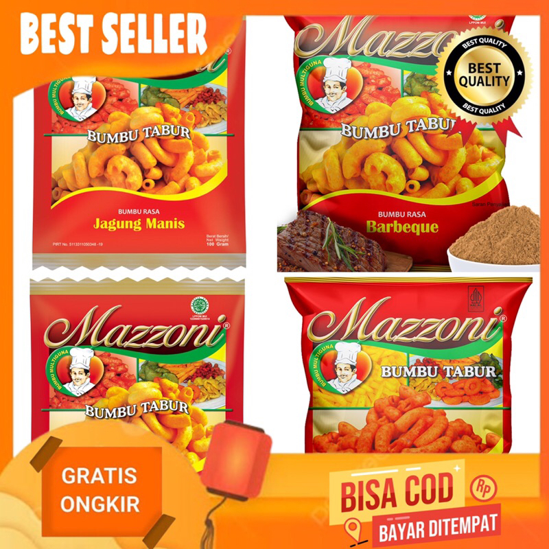 

Rekomended Mazzoni Bumbu Tabur Rasa Balado, Sapi Panggang, BBQ, Jagung Manis