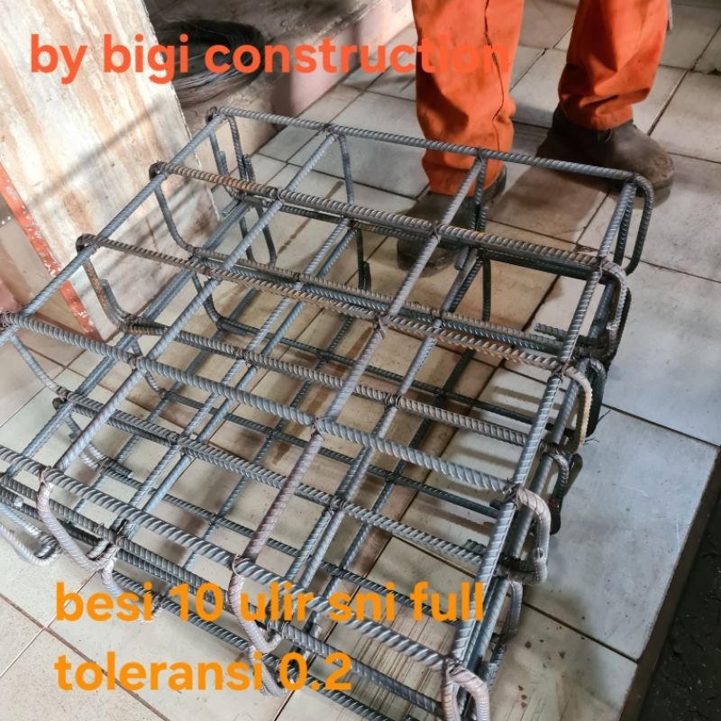 cakar ayam besi 10 ulir sni full toleransi 0.2 beton begel bangun proyek properti rumah