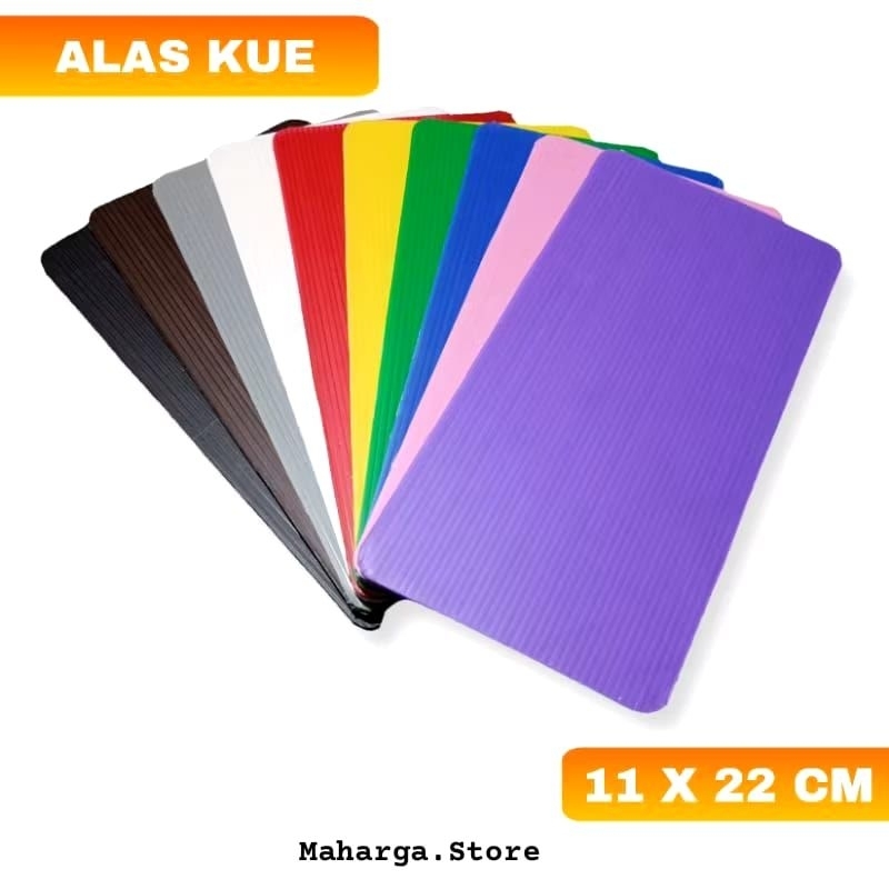 Tatakan Alas Kue Persegi Panjang  11 x 22 cm / 22 x 11 cm Cake Board Cake Base Baking Tray Tatakan P