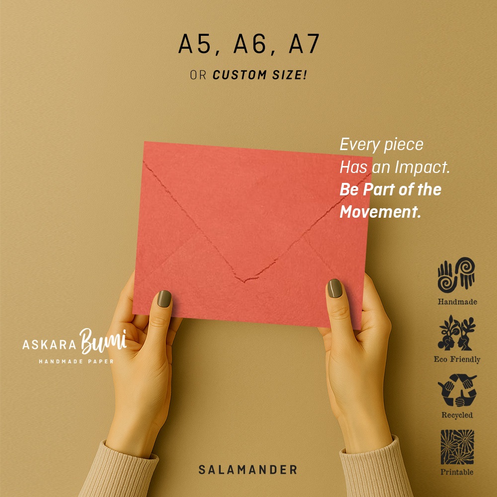 

Amplop Envelope kertas Daur Ulang // Handmade // Ramah Lingkungan // Eco Friendly // Salamander