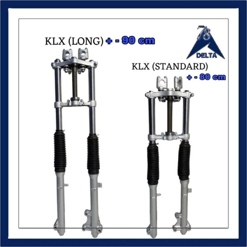 SHOCK DEPAN ASSY + T KLX, KLX LONG - SHOCK ASSY depan klx shock klx short original shock depan klx L