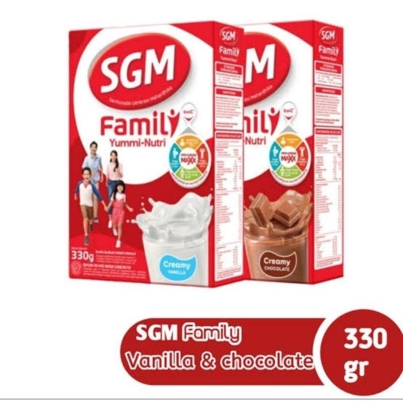 

SGM Family Yummi Nutri Coklat/Vanila 330gr