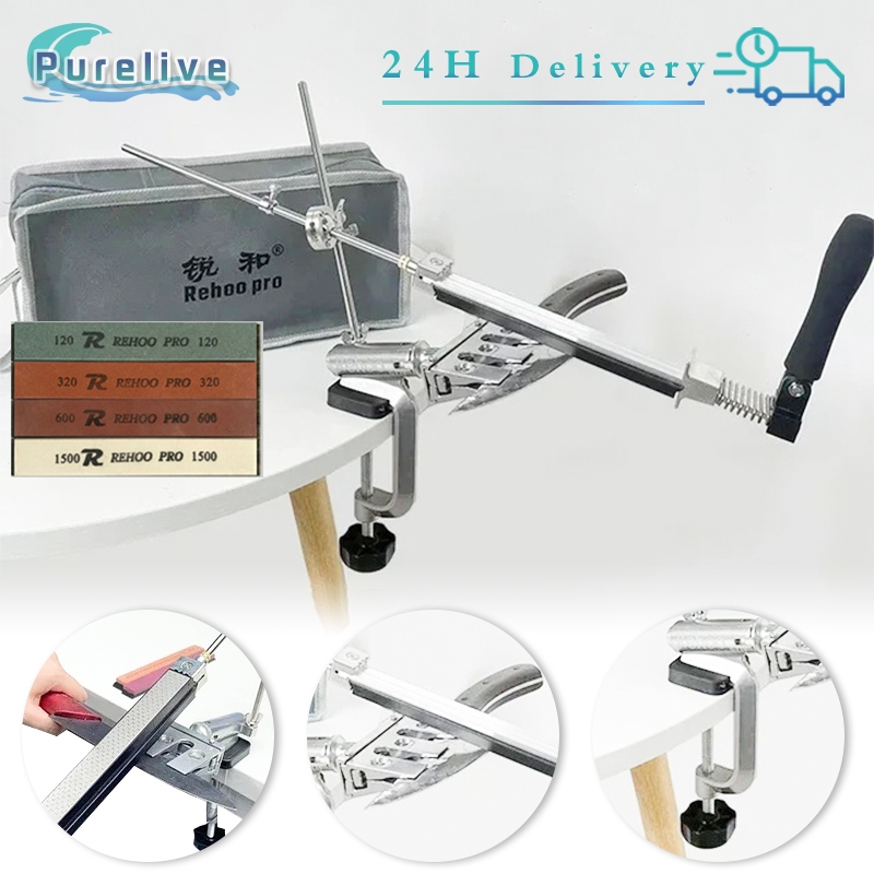 Alat Pengasah Pisau Profesional Dudukan Penjepit Pengasah Pisau Set Pengasah Pisau Rumahan