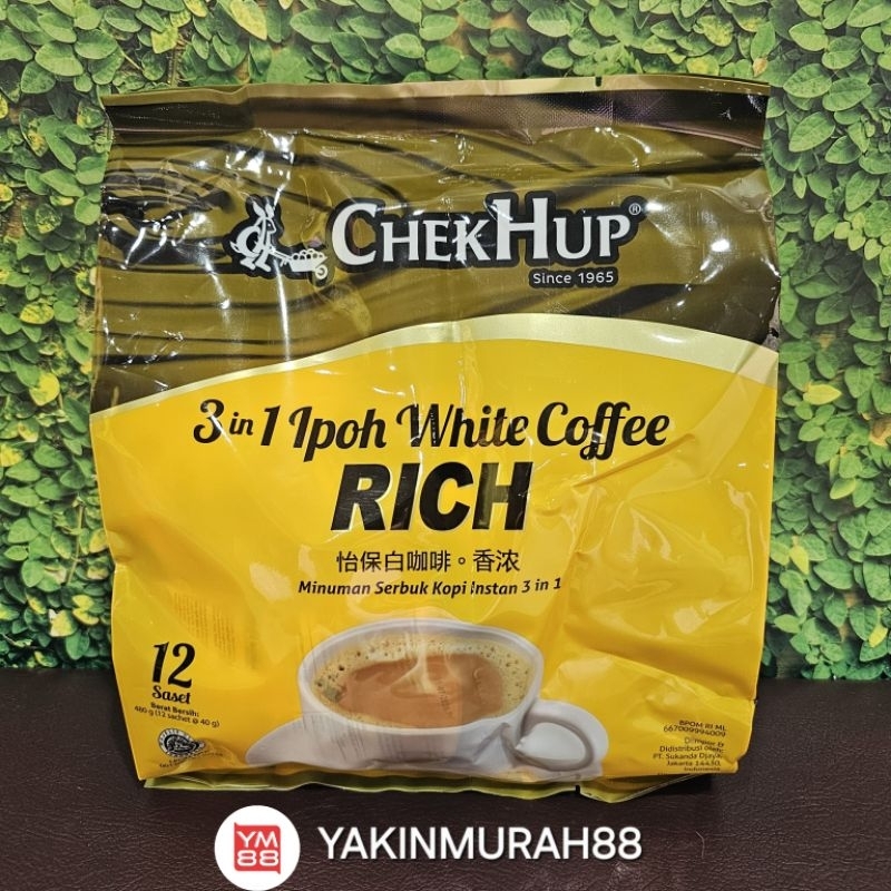 

ChekHup 3in1 Ipoh White Coffee RICH 12 Saset