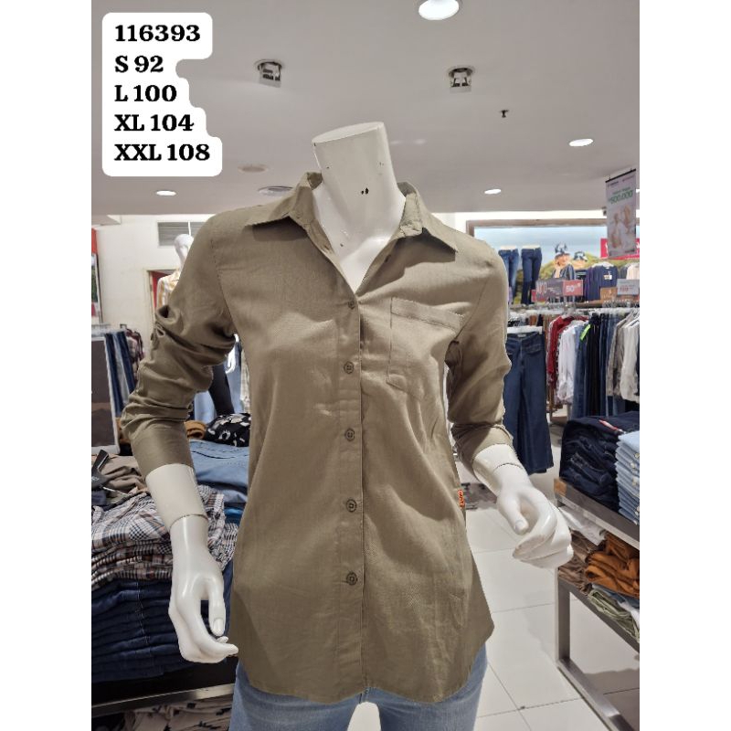 KEMEJA POLOS LENGAN PANJANG DUST BRAND MATAHARI ORIGINAL