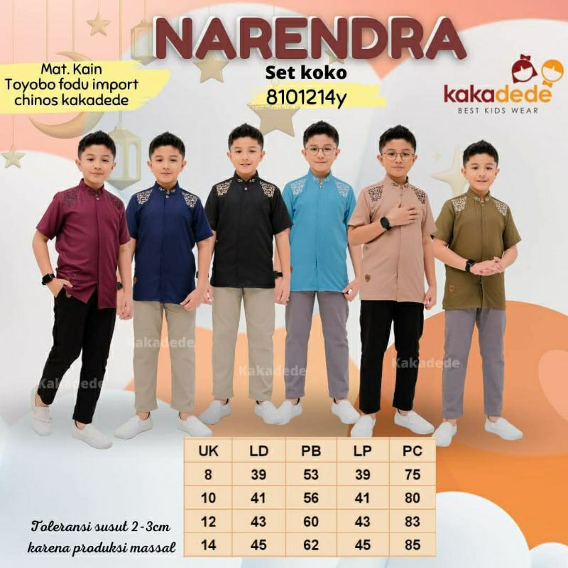 Koko anak laki-laki,Koko panjang dan pendek anak,setelan Koko celana chinos