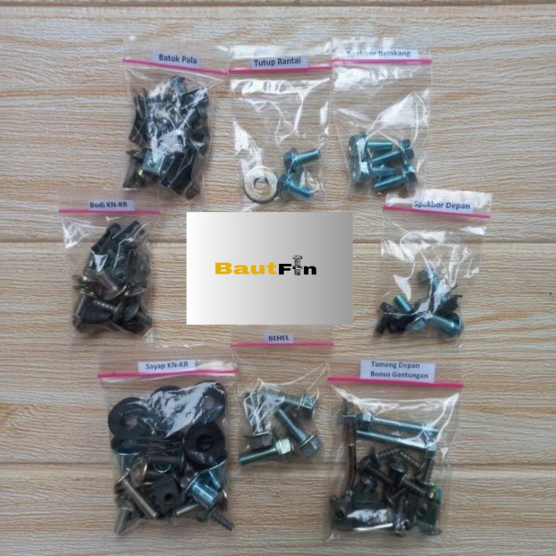 COD / Gratis Ongkir / Baut Honda Blade Lama 110 2008-2011 Full Set Body / Baut Honda Blade Lama 110 