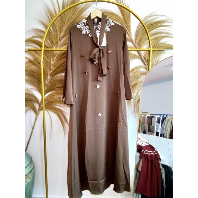 GAMIS SATIN PAYET PREMIUM + BELT BY SHELLASAUKIA