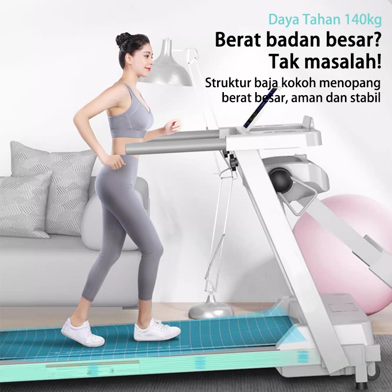 Treadmill dengan Layar Monitor/alat treadmill elektrik/Treadmill Cerdas/alat olahraga tredmil