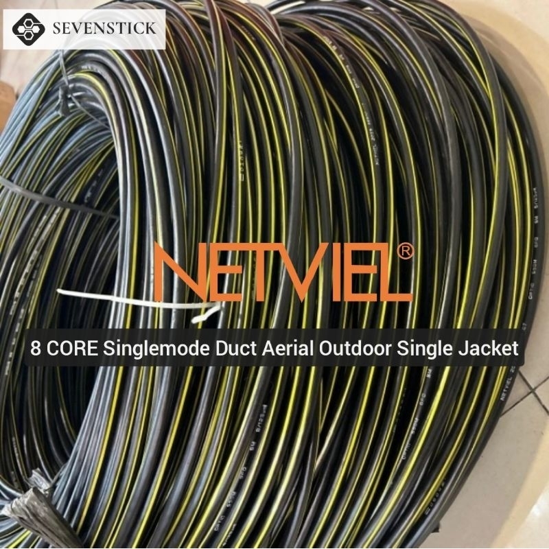 Netviel Kabel Fo 8 Core Singlemode Buried Duct Aerial Outdoor Single Jacket 9/125um