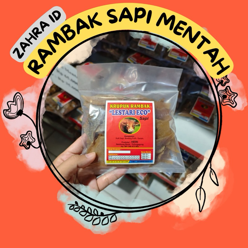 

250GR / 500GR RAMBAK SAPI (MENTAH) SUPER PREMIUM - PRODUKSI HERI SEMBUNG TULUNGAGUNG
