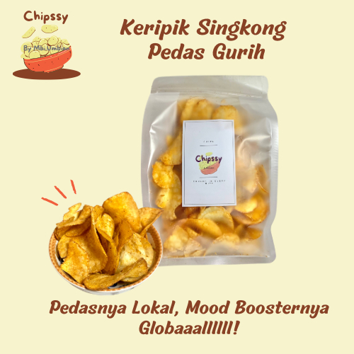 

Keripik Singkong Pedas 150gr – Chipssy by mbi.umbian | Snack | 150gr