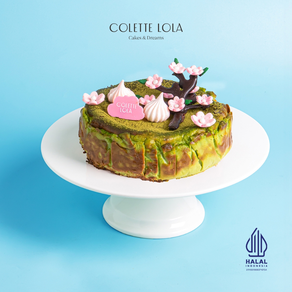 

Kue / Cake Colette Lola Matcha Burnt Cheese Cake Round 16cm