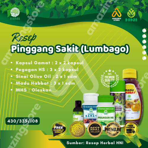 Resep Herbal HNI HPAI || Paket MHS Solusi Untuk Pinggang Sakit, Polip, Dan Prostat (Bengkak)