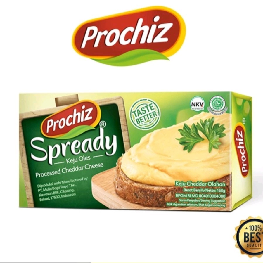 

PROCHIZ SPREADY CHEDDAR CHEESE 160gr / KEJU OLES PROCHIZ
