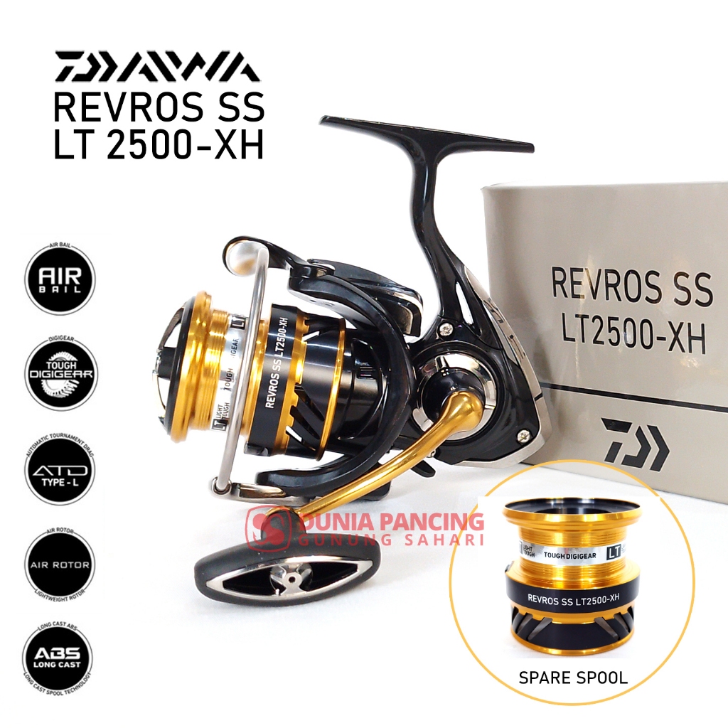 Reel Spinning Daiwa Revros SS LT Pilih Ukuran (Double Spool)
