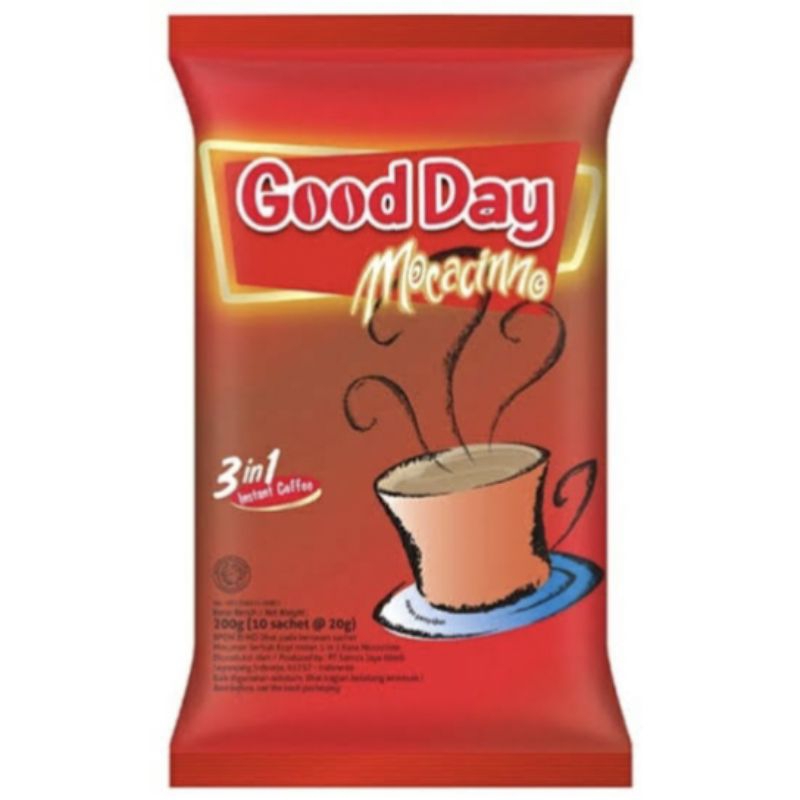 

Good Day 3 in 1 Mocacinno 200g (10 sachet x 20g)