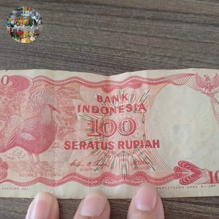 Uang 100 perak kertas edisi keluaran 1984 1 lembar asli buat kolektor