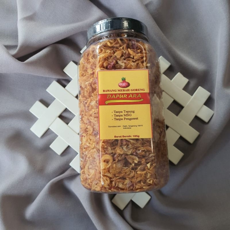 

Bawang Goreng Asli Brebes Sultan(Gurih,Renyah,Tanpa Tepung,Tanpa Pengawet) berat bersih 185gr