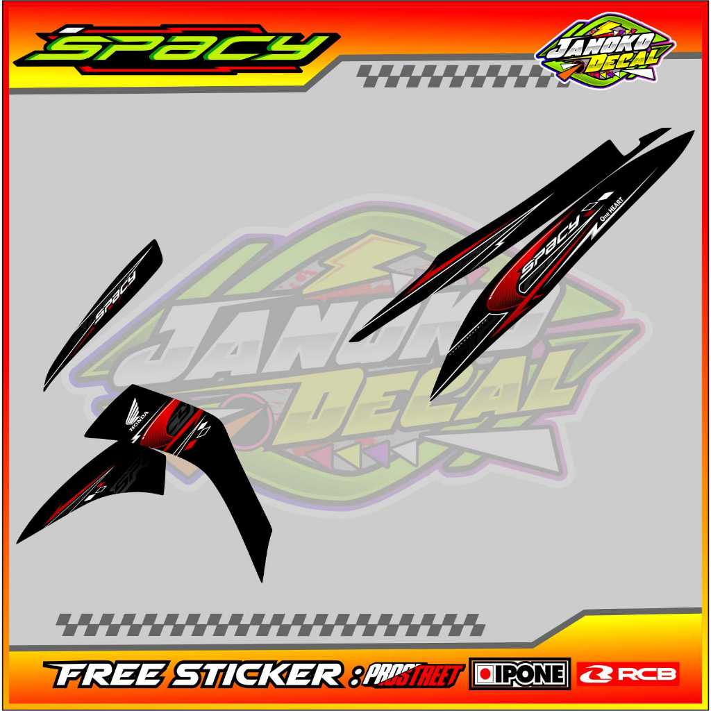 STRIPING VARIASI HONDA SPACY / STICKER LIST MOTOR HONDA SPACY