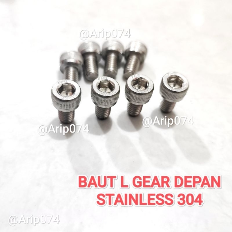 [PROMO] BAUT GEAR DEPAN BAUT L STAINLESSS GEAR SATRIA FU SATRIA 2TAK HIU LUMBA GSX SATRIA FU INJEKSI