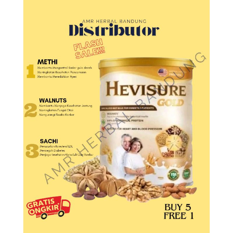 

HEVISURE GOLD Asli USA KEMASAN KALENG 650 gram - Susu Terapi Atasi Diabetes Gula Darah dan Kencing Manis