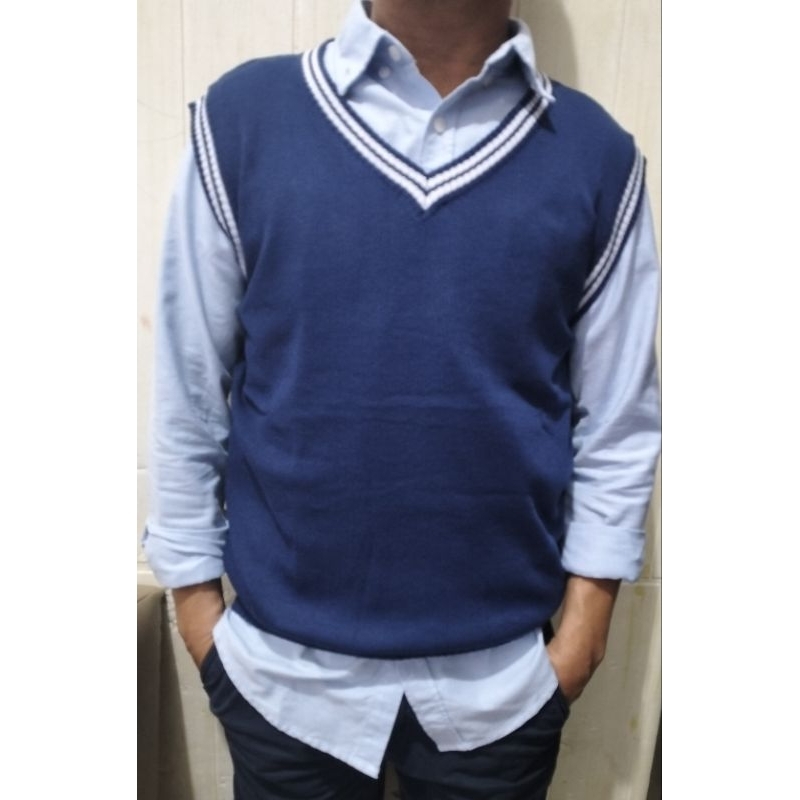 Basic vest / Rompi rajut korea vneck / rompi rajut unisex