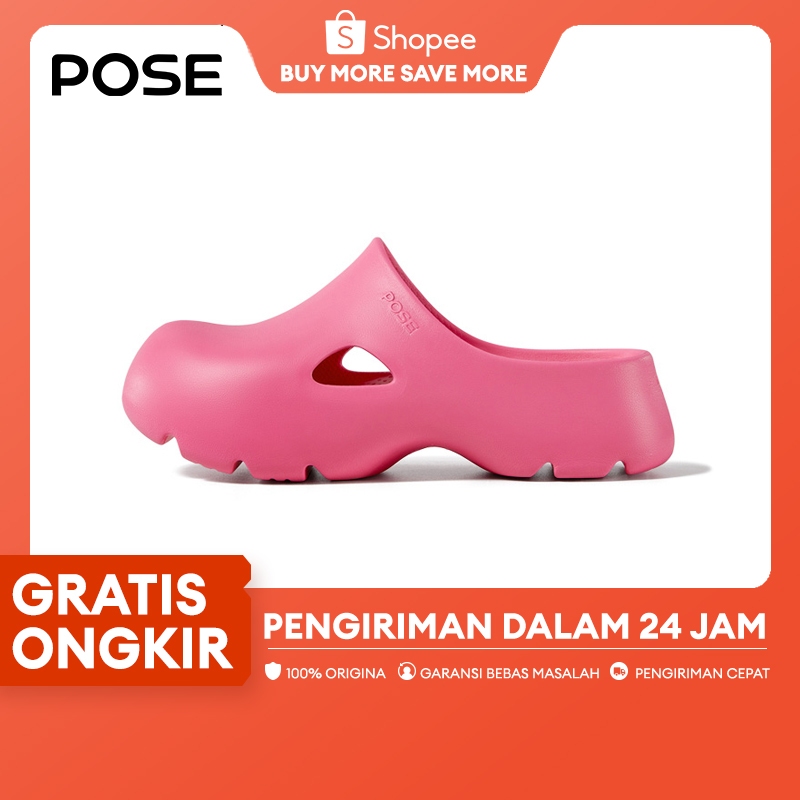 【Livestream】POSE 4.5CM Thick Bottom Sandal awan kursi MAE Berry sandal platform wanita sandal wanita