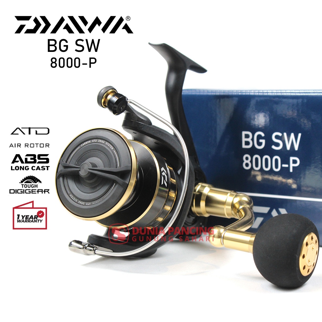 Reel Spinning Best Seller Saltwater Daiwa BG SW 8000-P dan 8000-H