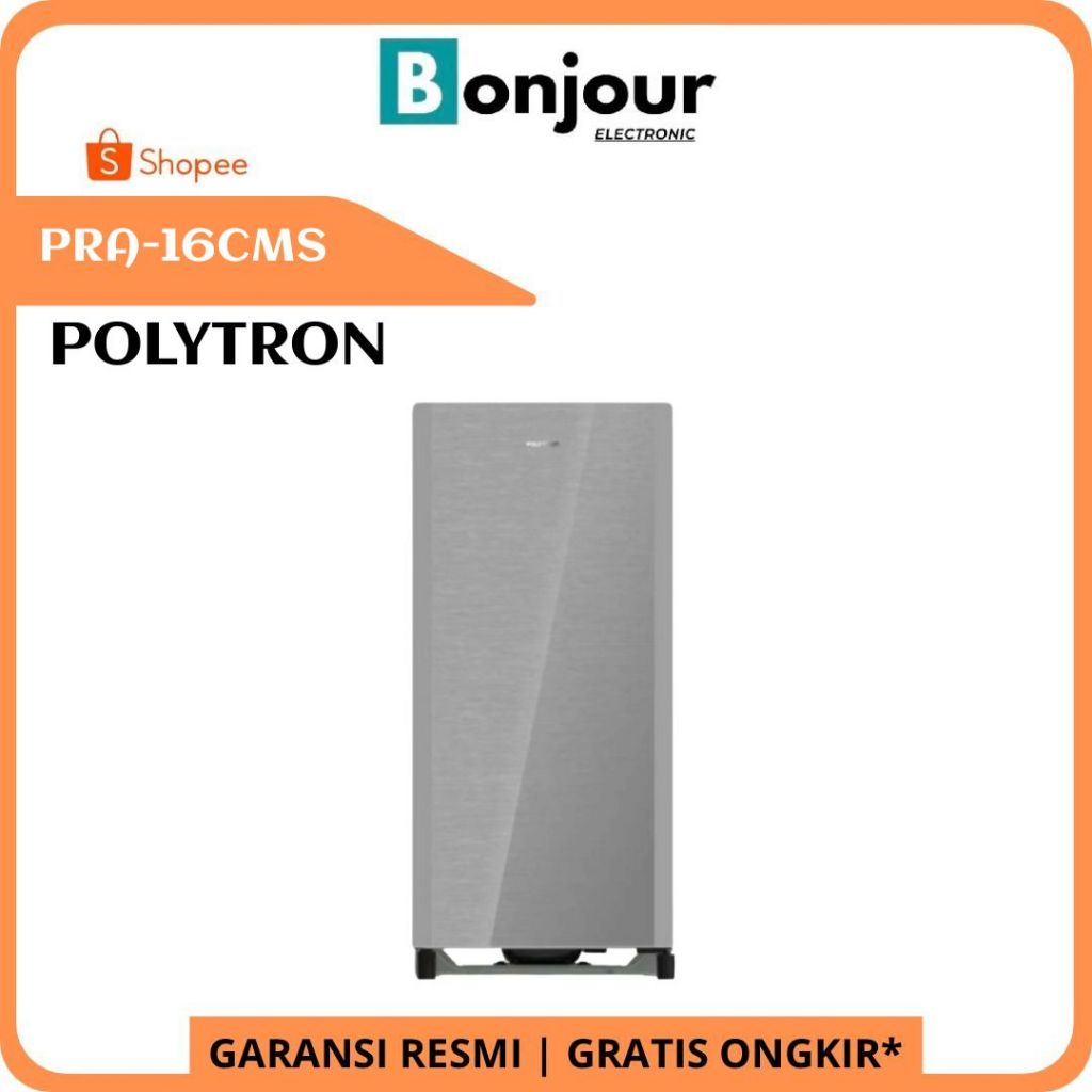 Kulkas 1 Pintu Polytron PRA-16CMS 160 Liter Kulkas Polytron PRA16CMS