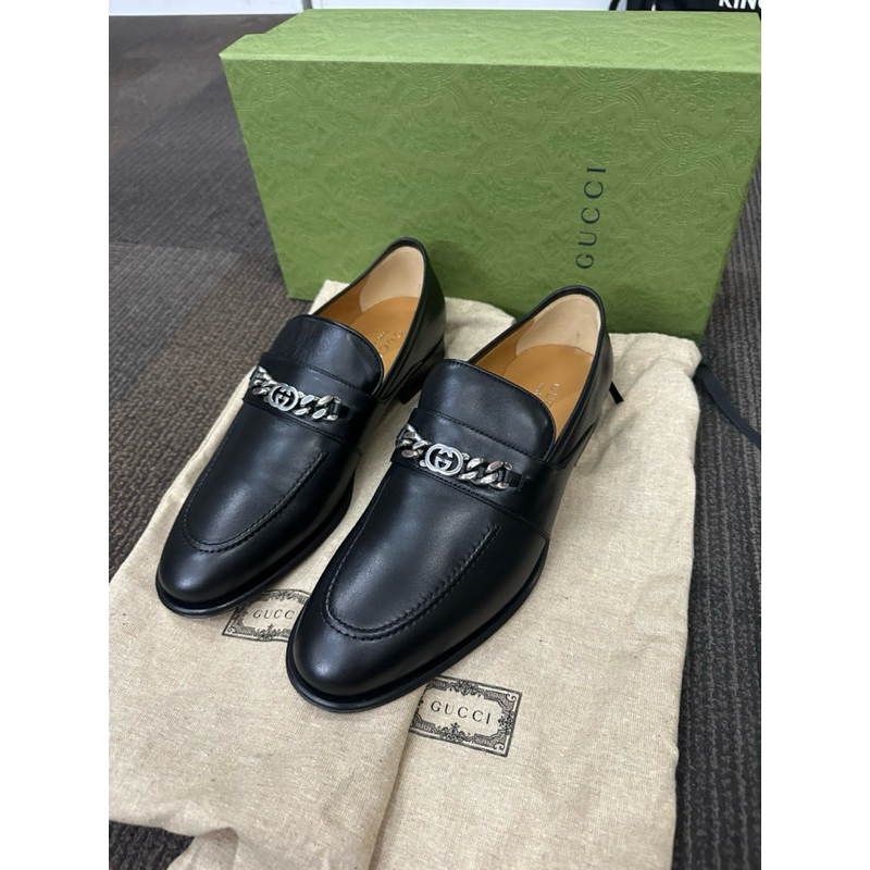 sepatu pantofel gucci slip on original