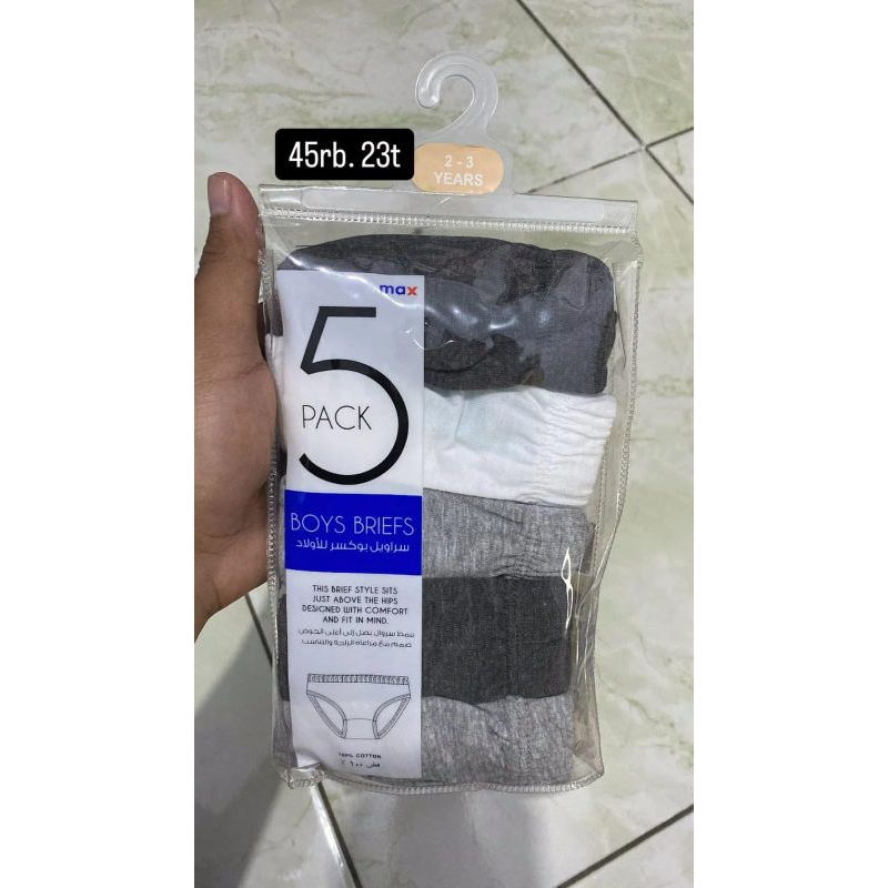 Celana Dalam anak cowok Max Fashion size 2-3t