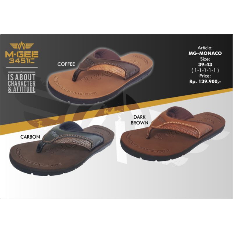 SANDAL KULIT PRIA MGEE ORI