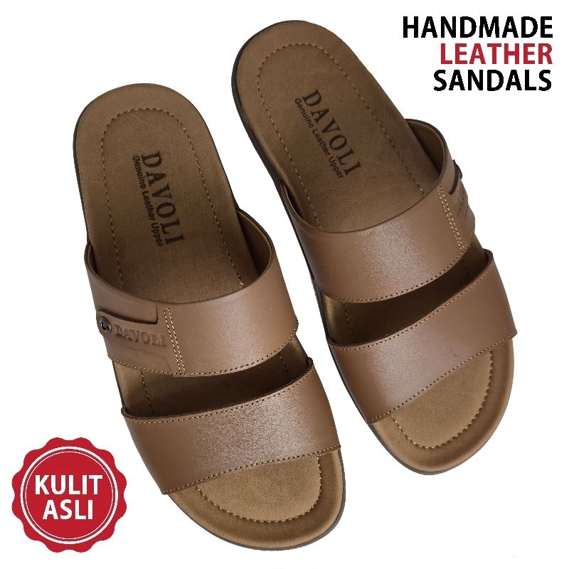 DAVOLI Sandal Kulit 8086 Brown