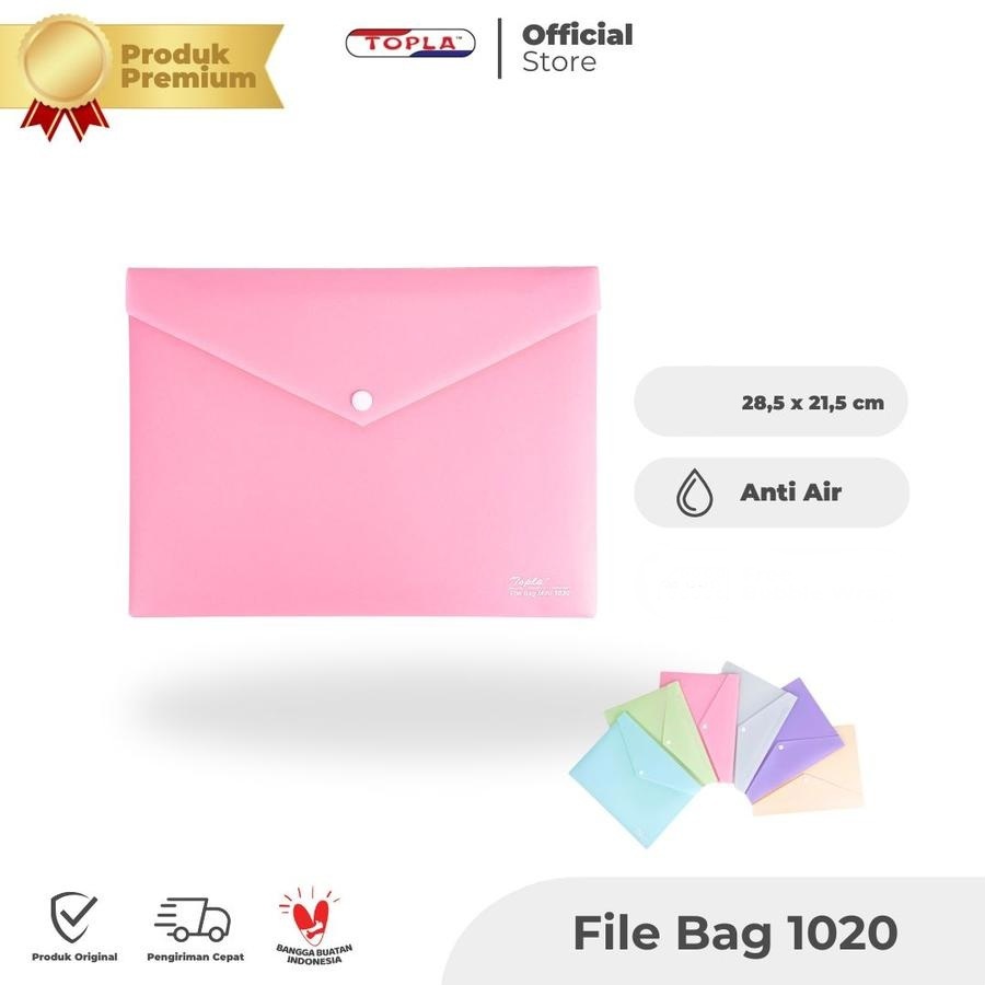 

File Bag B5 Topla 1020 Pastel ( Map Kancing Premium Tanggung 21,5 cm x 28,5 cm )