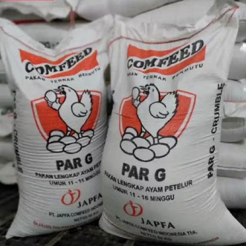 Pakan Ayam Petelur Lengkap PAR G Japfa Comfeed 50kg/1 Zak