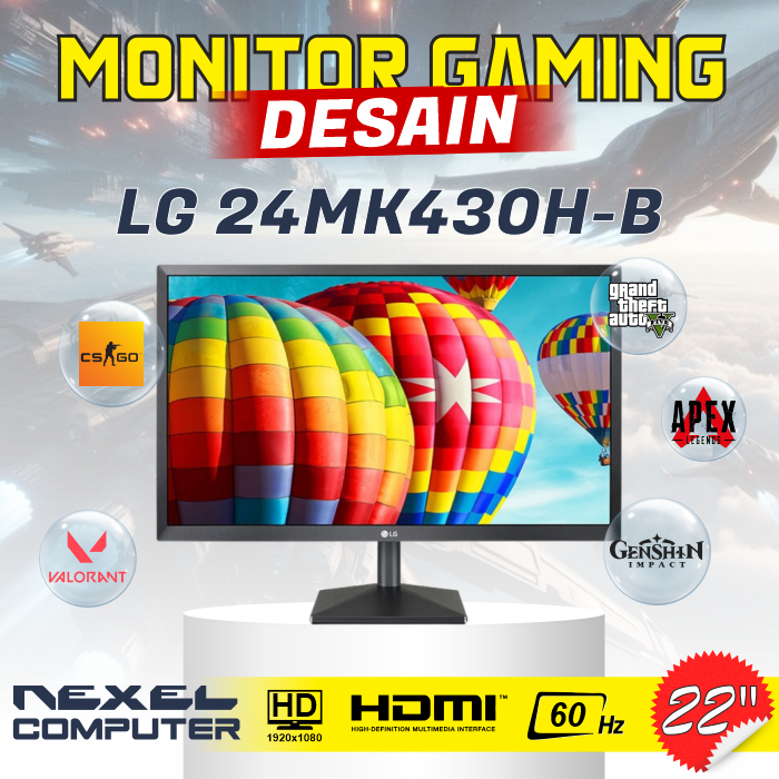 MONITOR GAMING & DESIGN - LG 24MK430H-B