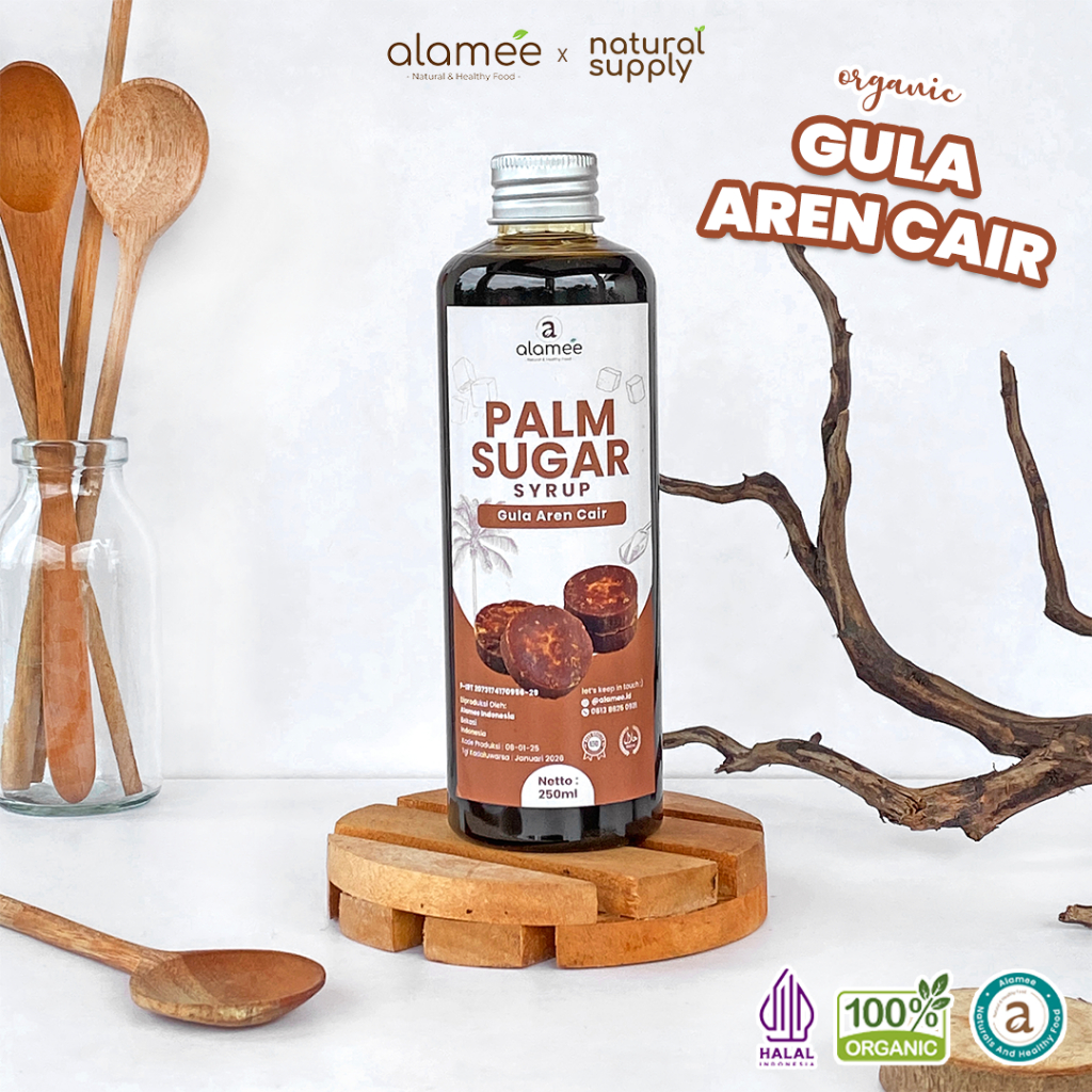 

ALAMEE Gula Aren Cair Syrup Palm Sugar Cair Organic Organik Pure Murni Barista Brown Sirup Natural