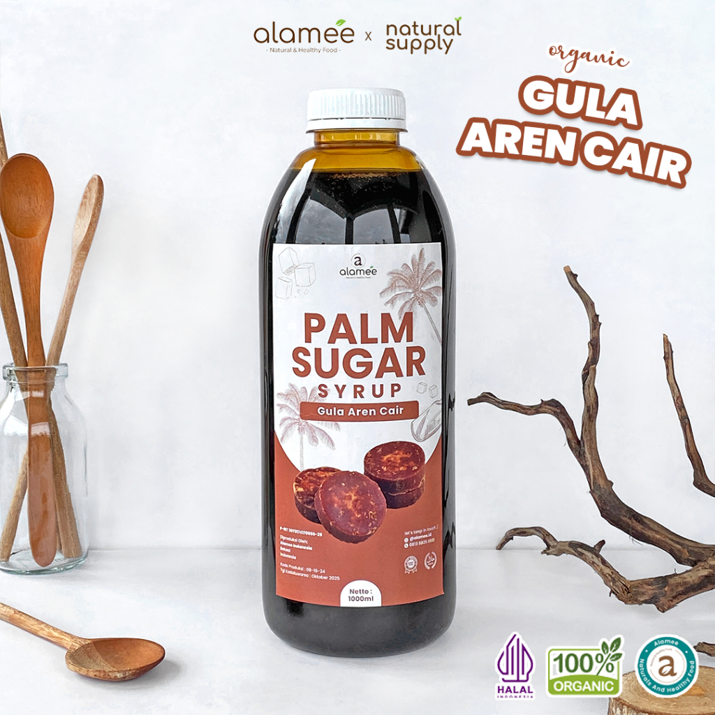 

ALAMEE Gula Aren Cair Syrup Palm Sugar Cair Organic Organik Pure Murni Barista Brown Sirup Natural