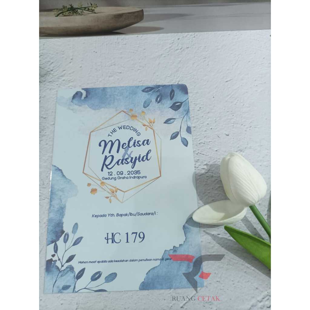 Undangan Pernikahan Simple Murah - HC 179