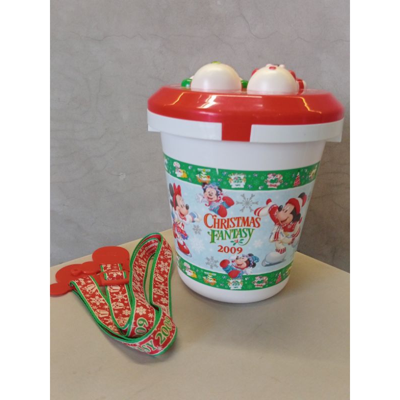 Tokyo Disney popcorn bucket Christmas fantasy 2009