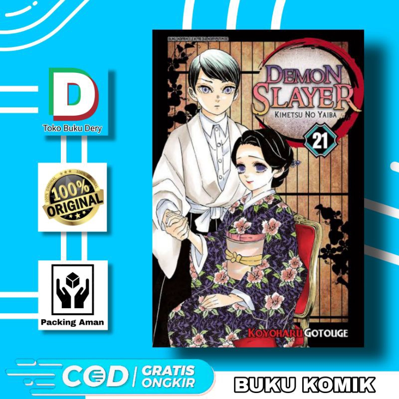 Komik Demon Slayer Kimetsu No Yaiba Vol 21 Bahasa Indonesia Original Gramedia  - Manga Anime