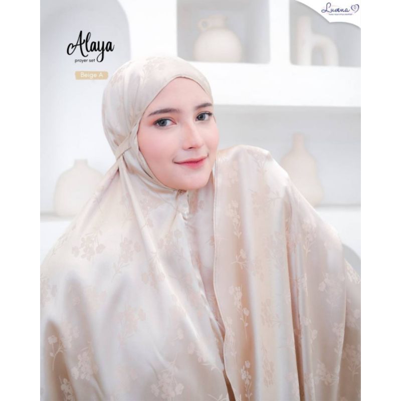 Mukena Prayer Set Alaya 2 in 1 Silk Mewah by Luvena