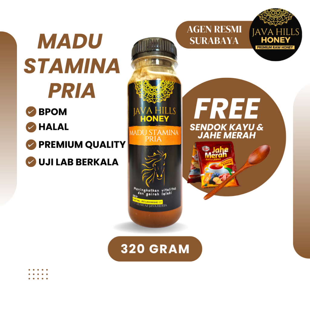 

Javahills Honey Madu Stamina Pria 320gr – Madu Herbal 100% Alami